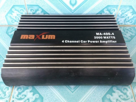 1..แอมป์4chคลาสเอบี MAXUM มือสองสภาพดี เดิมๆ ไม่เคยเปิดฝาใช้งานปกติ ขับกลางแหลมเสียงใส ขาย 1250 บาท 2..แอมป์2chคลาสเอบี red power มือสองสภาพดี เดิมๆใช้งานปกติ ขับกลางแหลมเสียงดี ขาย 850 บาท สนใจ0892425454 อยู่สระบุรีส่งได้