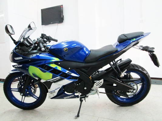 ขาย Yamaha R 15 ปี 2015 ลาย movistar รถ 3 เดือน ไมล์แท้ 1751 กม สภาพสวยเดิมๆ สมุดคู่มือการใช้งาน สมุดรับประกันศูนย์ สีน้ำเงิน ราคา 74900 บาท