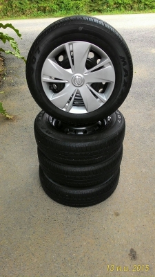 ขายล้อกระทะพร้อมยางขอบ14 maxxis ปี 13 (ขายแล้ว 23 พ.ย. 58)