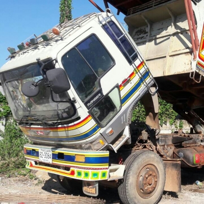 สิบล้อ ฮีโน่ FM3M 240 สโลส 2เพา ดั้ม มีระบบลากลูก สภาพดีพร้อมใช้งาน ทะเบียนพร้อมโอน