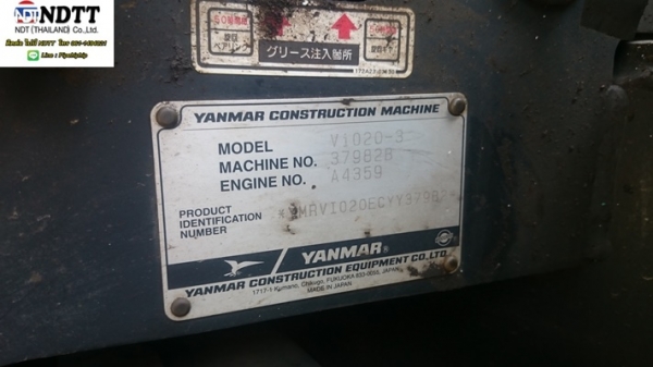 ขายรถแบคโฮ YANMAR  รุ่น VIO20-3 มือสองญี่ปุ่น มือถือ 0614194021