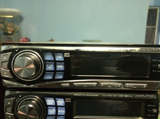 Alpine CDE-9852 MP3-RW CD-RW FMคลื่นไทย เครื่องศูนย์Mtech ปรีเอ้า1ชุด มือ2