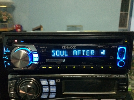 KENWOOD U373 USB IPOD MP3-RW CD-RW AUX ปรีเอ้า1ชุด สภาพสวย มือ2 ญี่ปุ่น