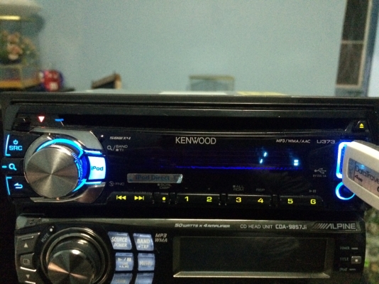 KENWOOD U373 USB IPOD MP3-RW CD-RW AUX ปรีเอ้า1ชุด สภาพสวย มือ2 ญี่ปุ่น