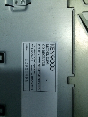 KENWOOD U393 USB IPOD MP3-RW CD-RW AUX สภาพสวย มือ2 ญี่ปุ่น