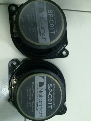 ลำโพง NAKAMICHI SP-C01T 2ทาง 4นิ้ว 80W กรวยเคฟล่า เสียงกลางแหลมชัดใส กว้าง Made in Japan มือ2 ญี่ปุ่น