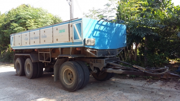 ขาย295000บาท ลูกพ่วงดั้ม 3เพลาา คาถูก เอกสารพร้อมโอน