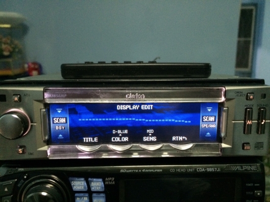CLARION DXZ856MP รุ่นท็อป 24Bit 4v MP3-RW CD-RW FMคลื่นไทย AUX จอสี สัมผัสหน้าจอ สไลด์ไฟฟ้า กราฟฟิก ปรีเอ้า3ชุด AUX1ชุด พร้อมรีโมท มือ2