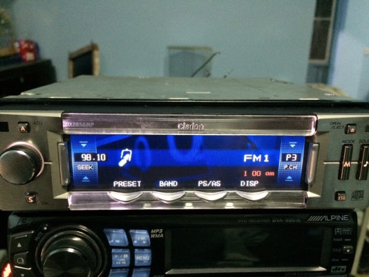 CLARION DXZ856MP รุ่นท็อป 24Bit 4v MP3-RW CD-RW FMคลื่นไทย AUX จอสี สัมผัสหน้าจอ สไลด์ไฟฟ้า กราฟฟิก ปรีเอ้า3ชุด AUX1ชุด พร้อมรีโมท มือ2