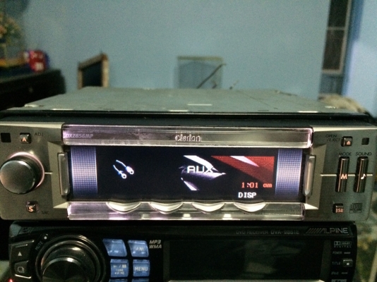 CLARION DXZ856MP รุ่นท็อป 24Bit 4v MP3-RW CD-RW FMคลื่นไทย AUX จอสี สัมผัสหน้าจอ สไลด์ไฟฟ้า กราฟฟิก ปรีเอ้า3ชุด AUX1ชุด พร้อมรีโมท มือ2