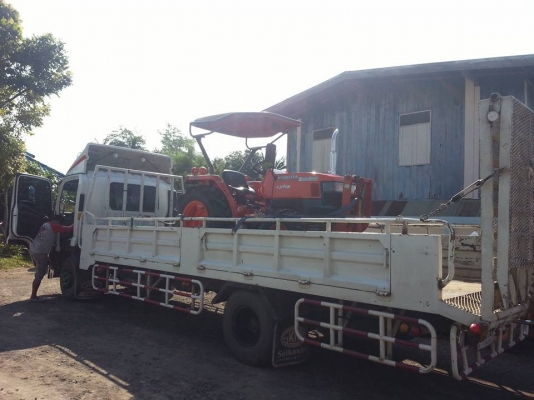 นางฟ้า...มาแล้ว..คูโบต้า L3408 4 WD พร้อมใบมีดดันหน้า..รถไร่เดิมๆออกจากไร่มัน