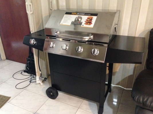 ลดราคา >> เตาบาร์บีคิว แก็ส 4 หัว สแตนเลส นำเข้าจากอเมริกา