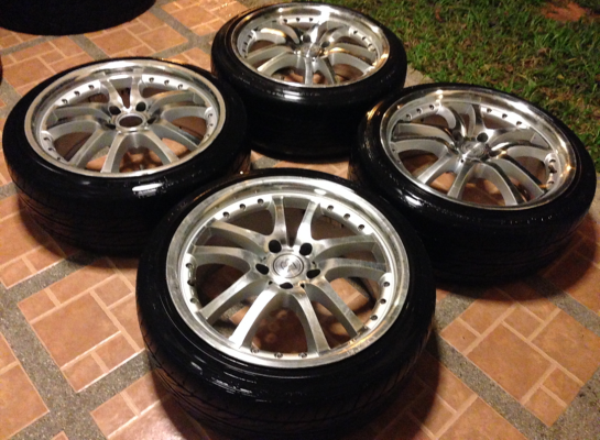 ล้อ BRABUS block S ขอบ18 ไม่เคยซ่อม สีเดิม ขอบหนา ราคาไม่แพง