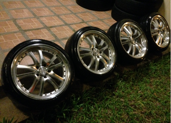 ล้อ BRABUS block S ขอบ18 ไม่เคยซ่อม สีเดิม ขอบหนา ราคาไม่แพง