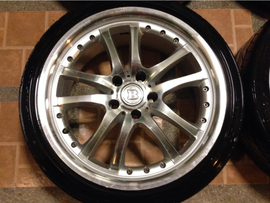 ล้อ BRABUS block S ขอบ18 ไม่เคยซ่อม สีเดิม ขอบหนา ราคาไม่แพง
