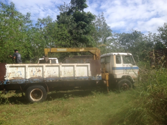 6ล้อติดเครน3ตัน..150แรง HINO KR360 เครื่องEH700..เล่มพร้อม รถแค่จอดไว้..