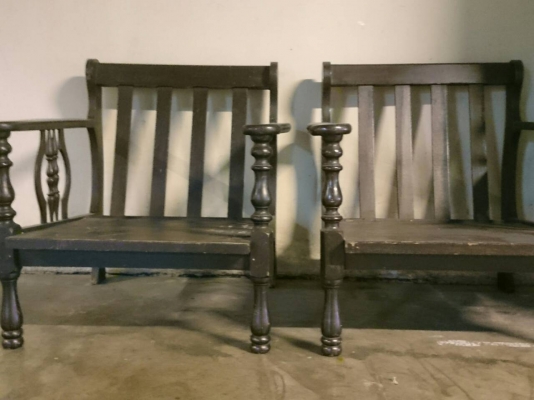 เก้าอี้ไม้สัก  แอนทีค