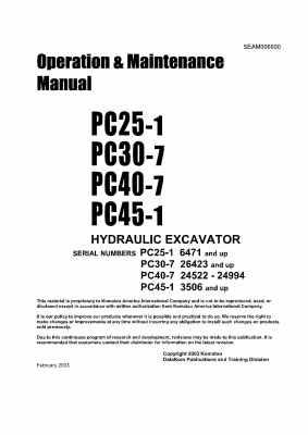 ขาย KOMATSU PC45 ขาย KOMATSU PC45