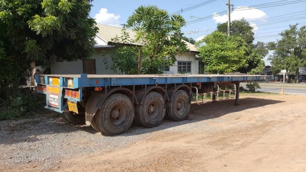 ขาย หางเทนเลอร์พื้นเรียบ 3 คาน ยาว 12 เมตร อู่ PANUS สภาพสวยพร้อมใช้ ยางเรเดียลเต็ม ทะเบียนพร้อมโอนครับ