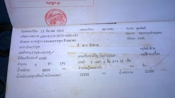 ขายราคา 485,000บ เทนเลอร์ บรรทุกแม็คโค PC 200 สิบล้อ ฮีโน่ KT729 195 สโลส 2เพา สภาพดีพร้อมใช้ เอกสารทะเบียนครบ ขายราคา 485,000บ เทนเลอร์ บรรทุกแม็คโค PC 200 สิบล้อ ฮีโน่ KT729 195 สโลส 2เพา สภาพดีพร้อมใช้ เอกสารทะเบียนครบ