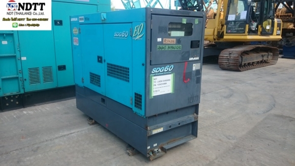 AIRMAN SDG60S 12999ชม. ปี2008 เครื่องปั่นไฟเก่าญี่ปุ่นไม่เคยใช้งานในไทยครับ