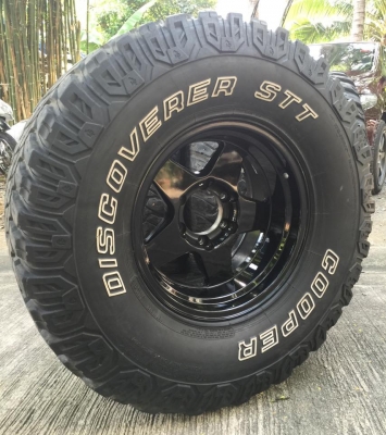 ขาย ยาง Cooper stt usa. 315/75/16 พร้อม ล้อlenso ลายbradley 16x8 off-25