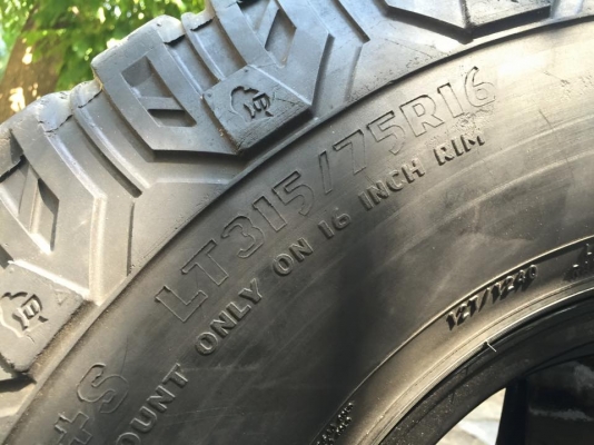 ขาย ยาง Cooper stt usa. 315/75/16 พร้อม ล้อlenso ลายbradley 16x8 off-25