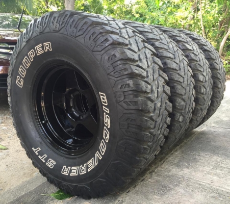 ขาย ยาง Cooper stt usa. 315/75/16 พร้อม ล้อlenso ลายbradley 16x8 off-25