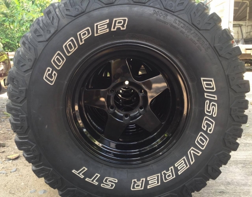 ขาย ยาง Cooper stt usa. 315/75/16 พร้อม ล้อlenso ลายbradley 16x8 off-25