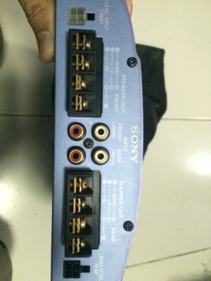 SONY XM-504X 4CH 50W*4 CROSSOVER ในตัว 50 W RMS x4 at 4 ohm 65 W RMS x4 at 2 ohm 130 W RMS x2 at 4 ohm มือ2 ญี่ปุ่น