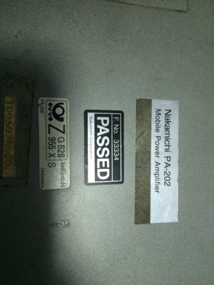 NAKAMICHI PA-202 40W x 2CH @4 ohms 120W x 1CH @ 4 ohms Made in Japan มือ 2 ญี่ปุ่น