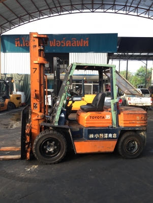 Toyota 5FD35-13576 ยกได้3.5ตัน,เสายกสูง4.0เมตร,งาสไลด์ได้,เครื่องยนต์11zดีเซล,เกียร์คลัช,ชั่วโมงทำงาน_7,576_ สภาพดีมาก