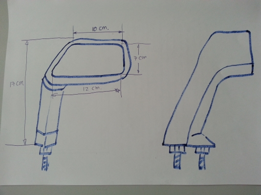 กระจกตั้งแก้ม ของใหม่ งานดี ใส่สวยๆ เพิ่มความเท่ห์ๆ ให้กับรถรีโทร