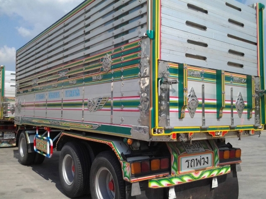 ขายลูกพ่วง สามเพลาแท้ กระบะเนียมคอกเกษตร อู่ ส สมบัติ รถปี 49