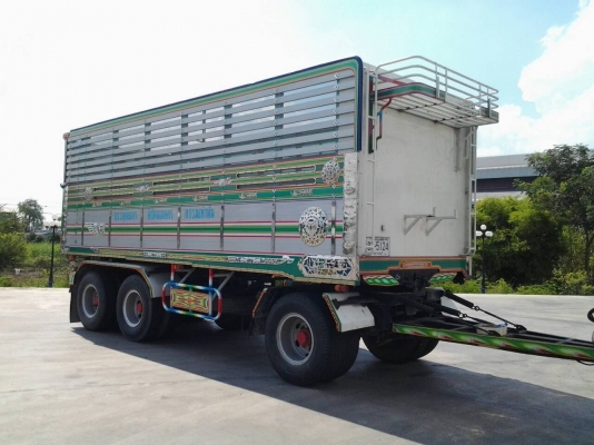 ขายลูกพ่วง สามเพลาแท้ กระบะเนียมคอกเกษตร อู่ ส สมบัติ รถปี 49