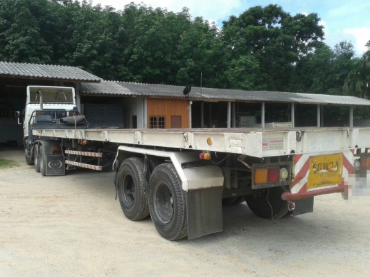 18ล้อหัว-หาง...320แรงปี47HINO FM2PKPACและหางพื้นเรียบSMM..2คาน. รถสวยมาก เดิมๆยางเต็มทั้งหัวหาง...