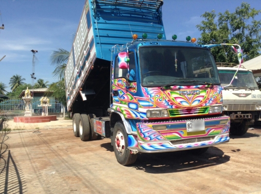 ขายรถพ่วง 22 ล้อ แม่.ลูก กระบะเหล็กกึ่งเกษตรดั้ม ISUZU 320 ปี.51 ลูก.57 รถสวย ราคาเบาๆแค่.2080000 สนใจลองคุยกันครับ