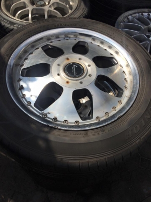 ขายล้อขอบ 18"แนว VIP 6รู139 ล้อนอกเดิมๆไม่มีซ่อม พร้อมยาง 225/60R18 Dunlop 050 ปี  12 ยางสวยกิ๊บ สภาพใช้ได้เลย สวยๆทั้งล้อทั้งยาง ขายด่วน 10,900 บาท สนใจโทร 062-121-  9299/088-022-3848 ดูล้แถวดอนเมืองครับ