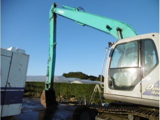 Kobelco SK200LC-6E (YQ09) เก่าญี่ปุ่น บูมยาว 15 เมตร รถสวยระบบดีครับ
