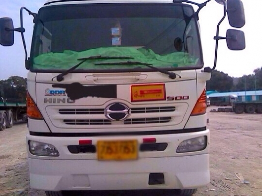 ขายด่วน  รถสิบล้อหัวลาก   พร้อมหางพื้นเรียบสามเพลา  hino  mega320  ปี50  พร้อมใช้งาน  เอกสารพร้อม