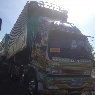 ขายรถพ่วง 24 ล้อ แม่.ลูก กระบะเนียมคอกเกษตรดั้ม อู่.ธวัทชัย ISUZU เดก้า 320 ปี.49 ราคา2150000 สนใจรีบโทรจองด่วน