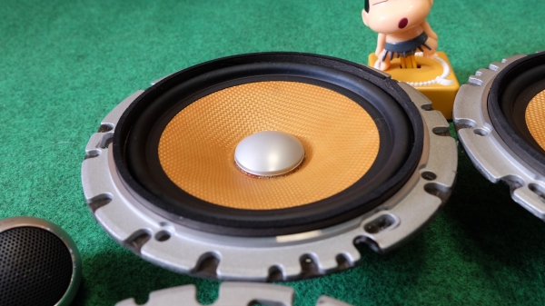 ชุดลำโพง Pioneer Carrozzeria กรวยเคฟล่าห์สีเหลือง Made in Japan ครบชุดหน้า-หลัง-ทวิตเตอร์