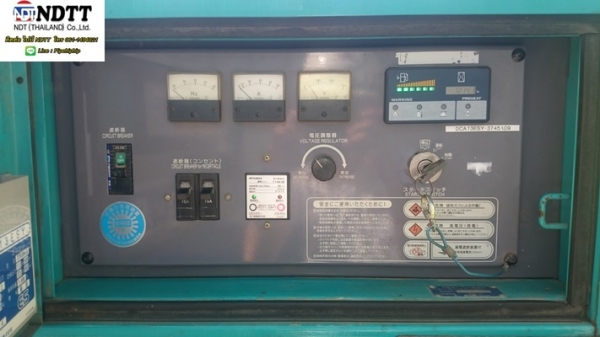 DENYO DCA-13ESY 1214ชม. ปี2004 เครื่องปั่นไฟเก่าญี่ปุ่นไม่เคยใช้งานในไทยครับ