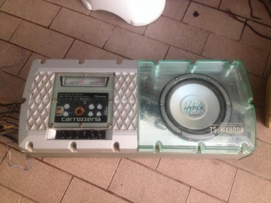 ตู้ SUB PIONEER TS WX900A 200 WATTS เก่าญี่ปุ่นเเท้สภาพดีเบสเเน่นๆ