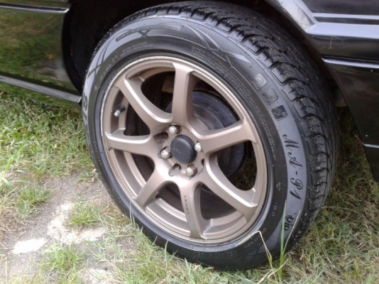 ล้อแม็ก Lenso BlitZ 15" สีน้ำตาล 4 วง พร้อมยาง