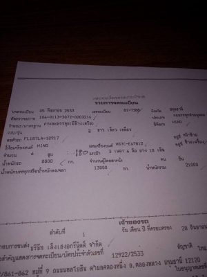 ขาย10ล้อเพลาเดียวเอฟ18 กระบะเลสทั้งลูกสวยๆ คัสซีสวยไม่บวมไม่หัก เครื่องแน่น รถมือเดียวออกห้าง ทะเบียนพร้อมโอน