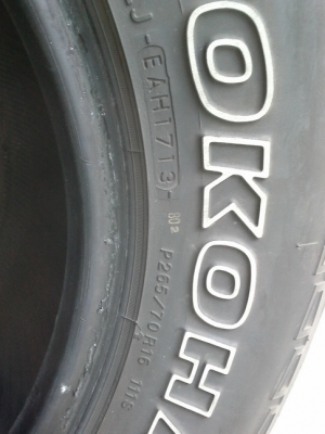 Yokohama AT 265/70/16 ปี13  สภาพสวยๆ 1ชุด