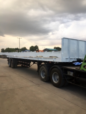 ขายหางพื้นเรียบ2เพลา 12เมตร สามมิตร