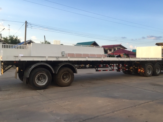 ขายหางพื้นเรียบ2เพลา 12เมตร สามมิตร