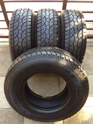 ยาง All Deestone 235 75 15 ลงพื้นปี14 ดอกเต็มๆ ไม่มีปะ ดอกคมๆทุกเส้น ใช้ได้อีกหลายปี ราคาไม่แพง